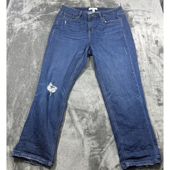 Lane‎ Bryant Jeans Women’s 16 Blue High-rise Essential Stretch Straight Crop - Picture 2 of 16